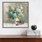 Rustic Florals by Danhui Nai 16-in. W x 16-in. H. Canvas Wall Art Print Framed in Grey